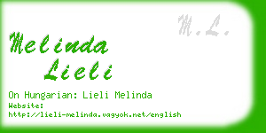 melinda lieli business card